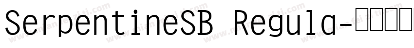 SerpentineSB Regula字体转换